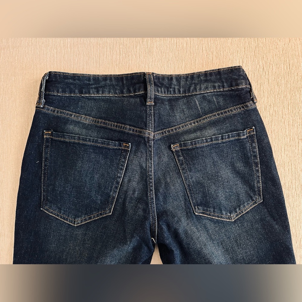 Old Navy Women's Dark Blue Mid-Rise OG Straight Ankle Jeans. Size 10P. NWOT - Picture 9 of 16